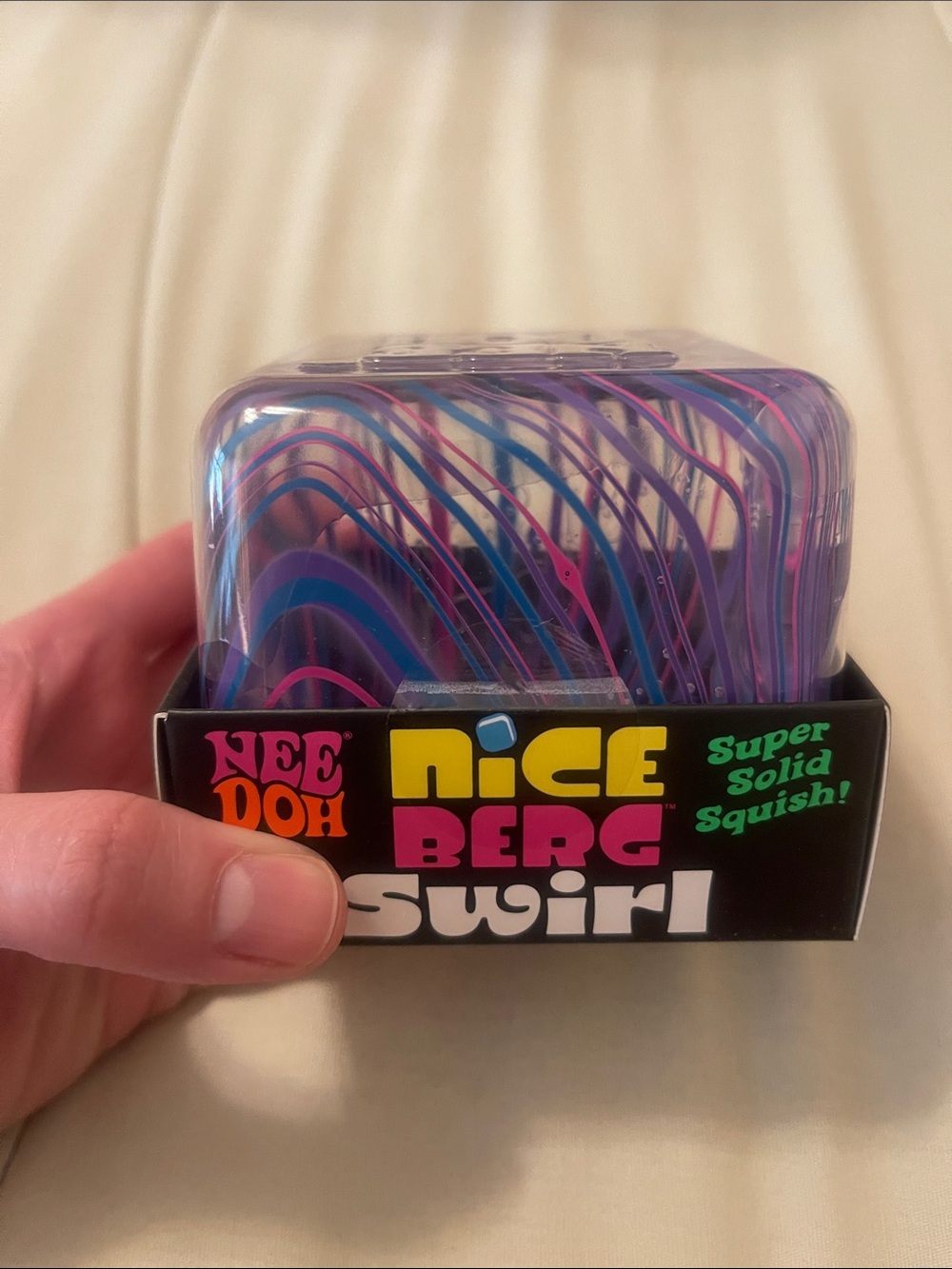 NeeDoh Nice Berg Swirl Super Solid Squish - Purple & Blue